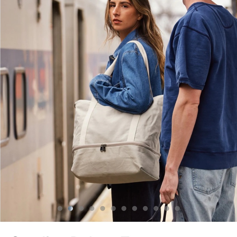 Lo&Sons Catalina Tote - Dove Grey - Picture 2 of 12